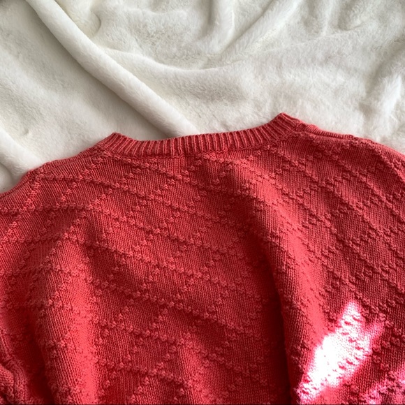 Vintage Express Tricot Salmon Cardigan SZ XL - Picture 6 of 14